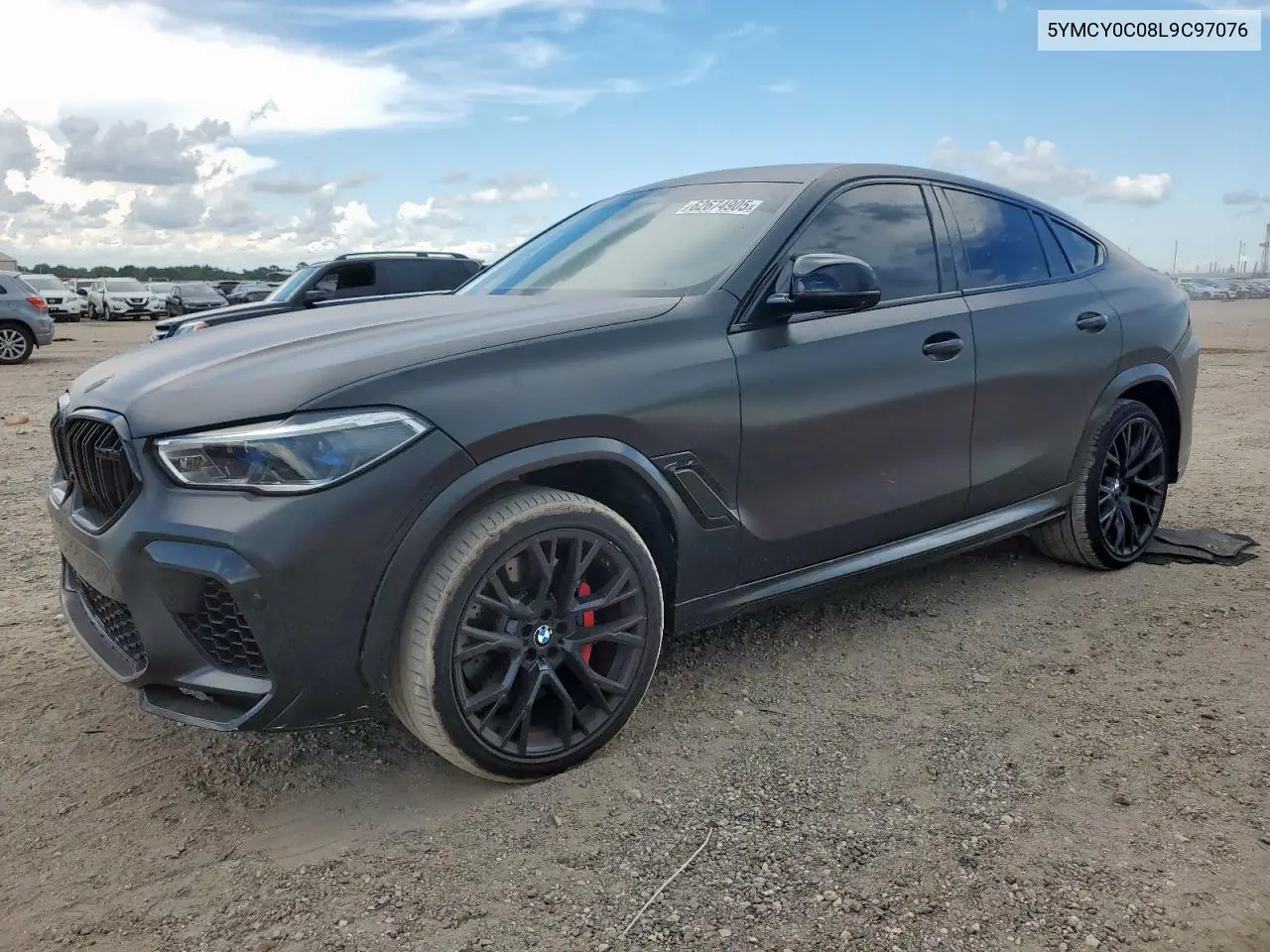2020 BMW X6 M VIN: 5YMCY0C08L9C97076 Lot: 62674905