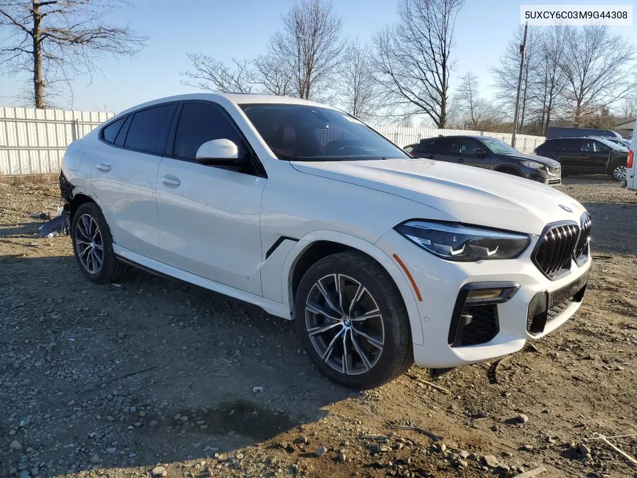 2021 BMW X6 xDrive40I VIN: 5UXCY6C03M9G44308 Lot: 48381675