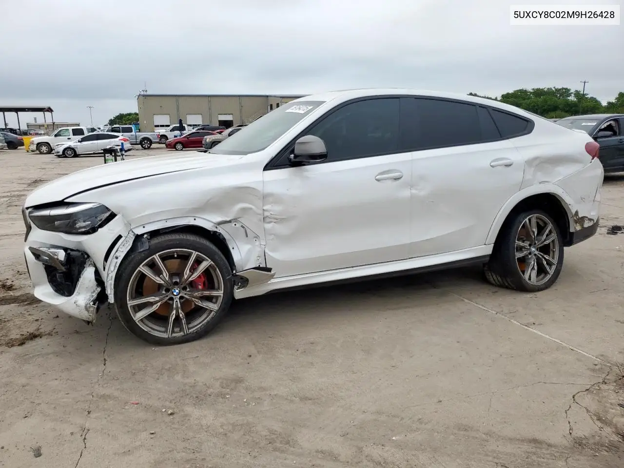 2021 BMW X6 M50I VIN: 5UXCY8C02M9H26428 Lot: 59164315
