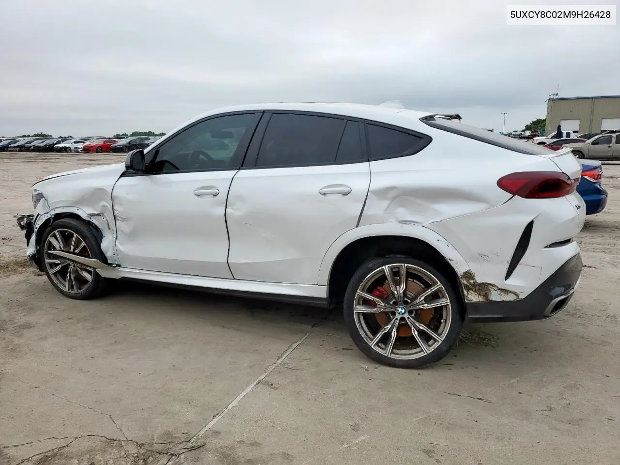 2021 BMW X6 M50I VIN: 5UXCY8C02M9H26428 Lot: 59164315