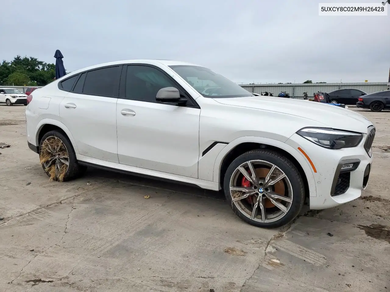 2021 BMW X6 M50I VIN: 5UXCY8C02M9H26428 Lot: 59164315