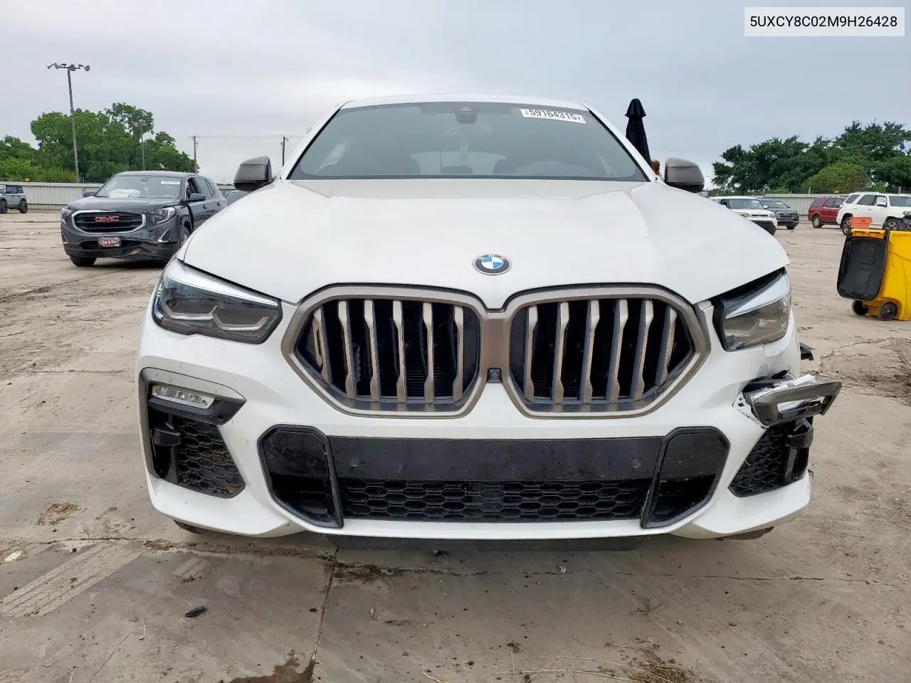2021 BMW X6 M50I VIN: 5UXCY8C02M9H26428 Lot: 59164315