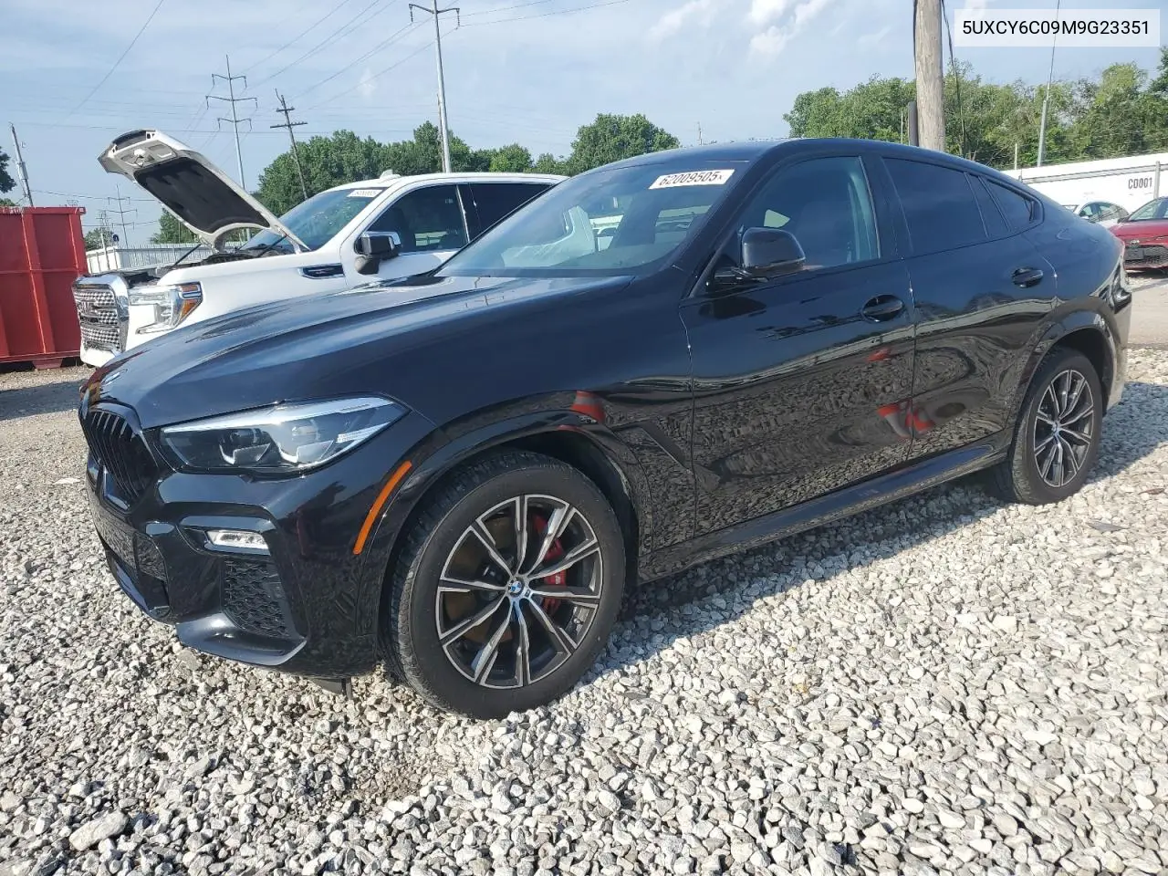 2021 BMW X6 xDrive40I VIN: 5UXCY6C09M9G23351 Lot: 62009505