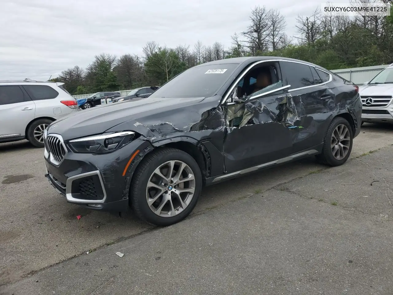 2021 BMW X6 xDrive40I VIN: 5UXCY6C03M9E41225 Lot: 62528175