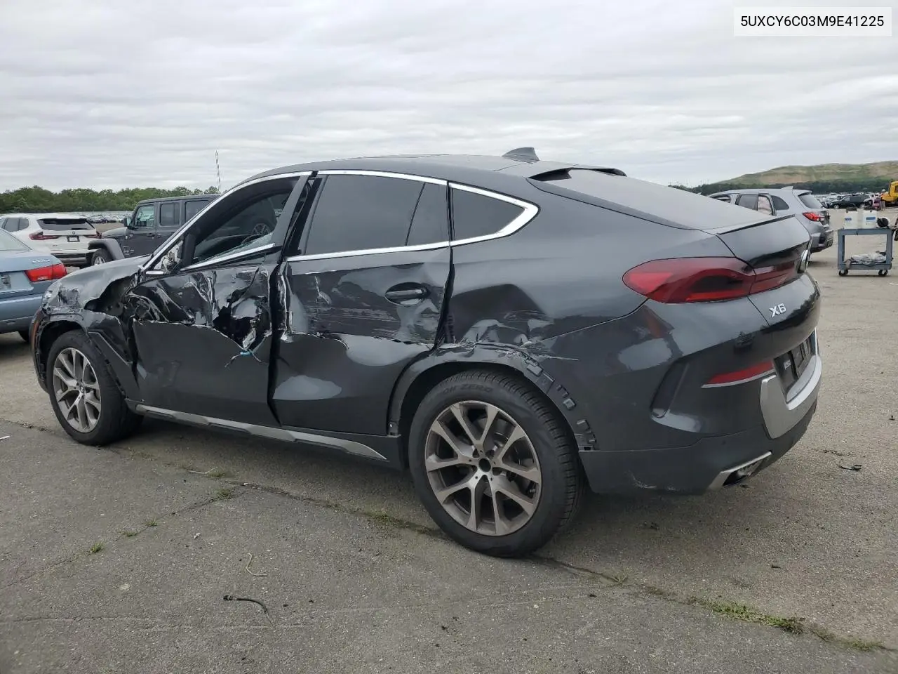 2021 BMW X6 xDrive40I VIN: 5UXCY6C03M9E41225 Lot: 62528175