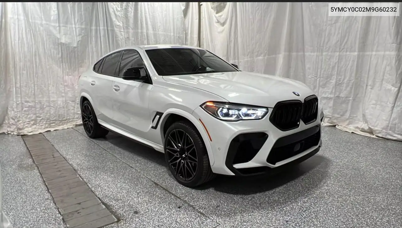 2021 BMW X6 M VIN: 5YMCY0C02M9G60232 Lot: 63500615