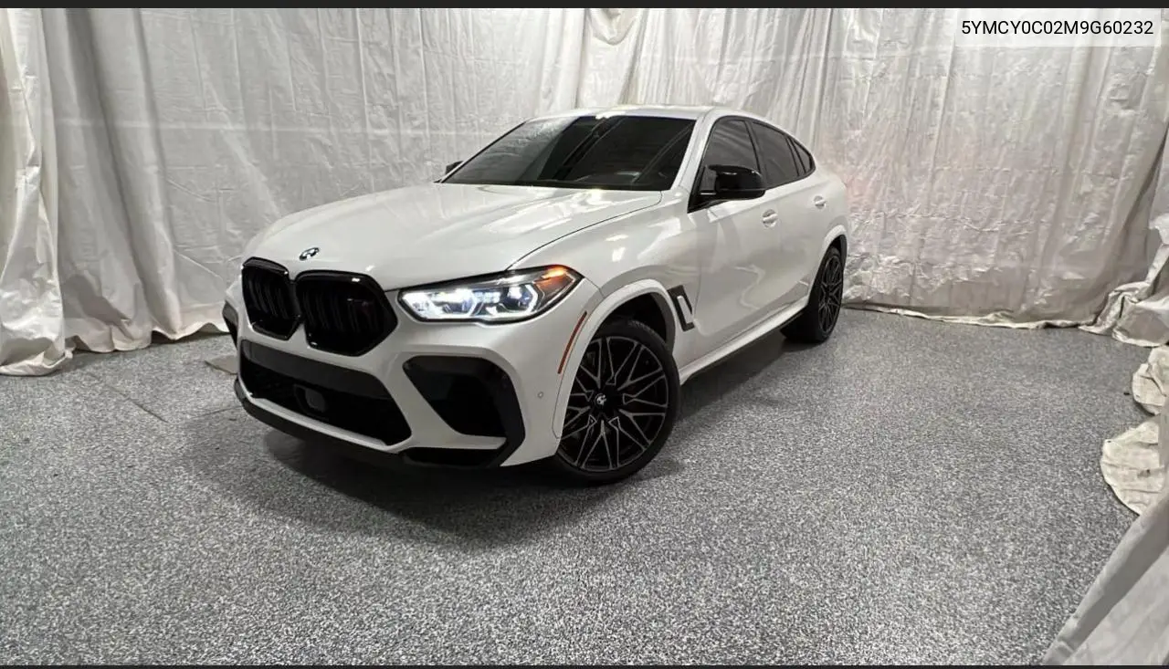 2021 BMW X6 M VIN: 5YMCY0C02M9G60232 Lot: 63500615