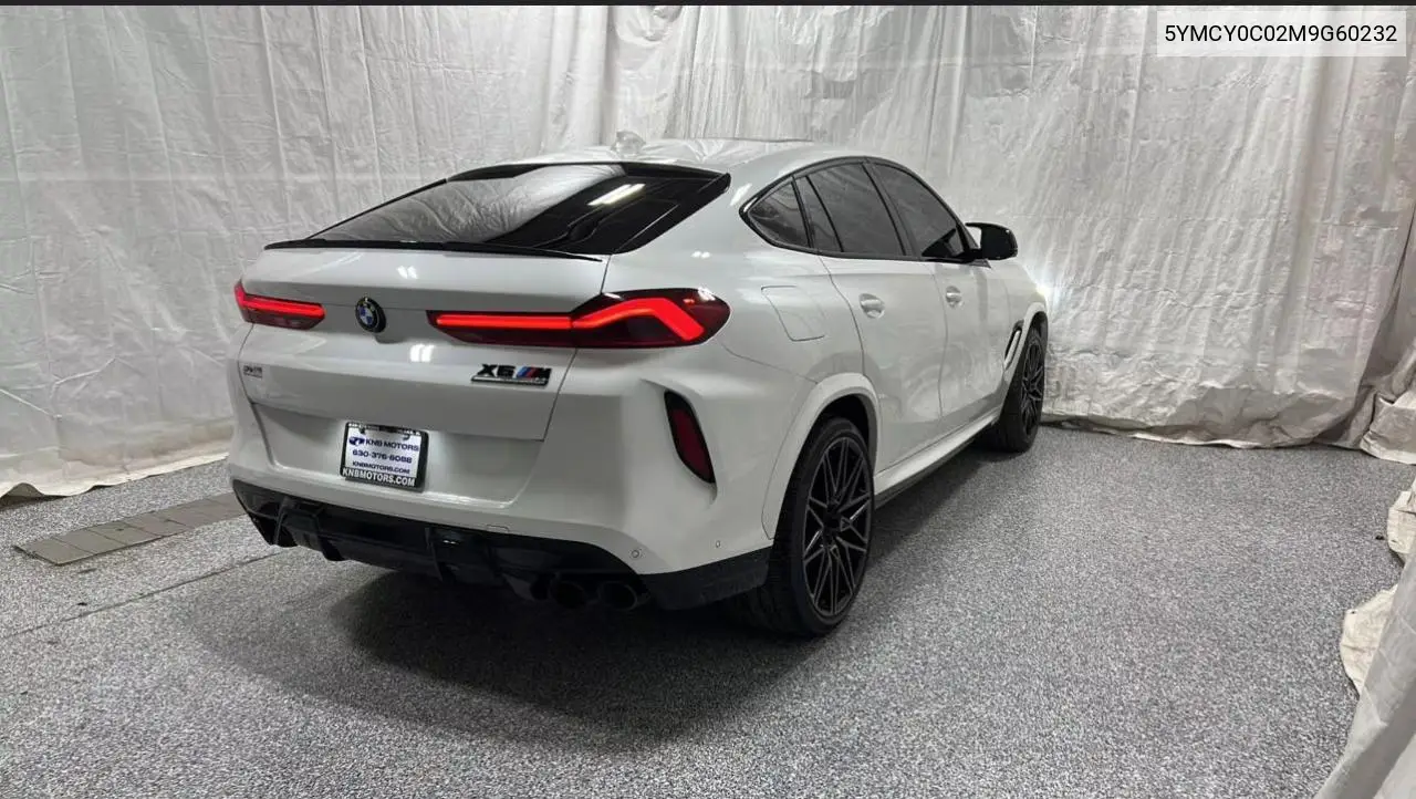 2021 BMW X6 M VIN: 5YMCY0C02M9G60232 Lot: 63500615