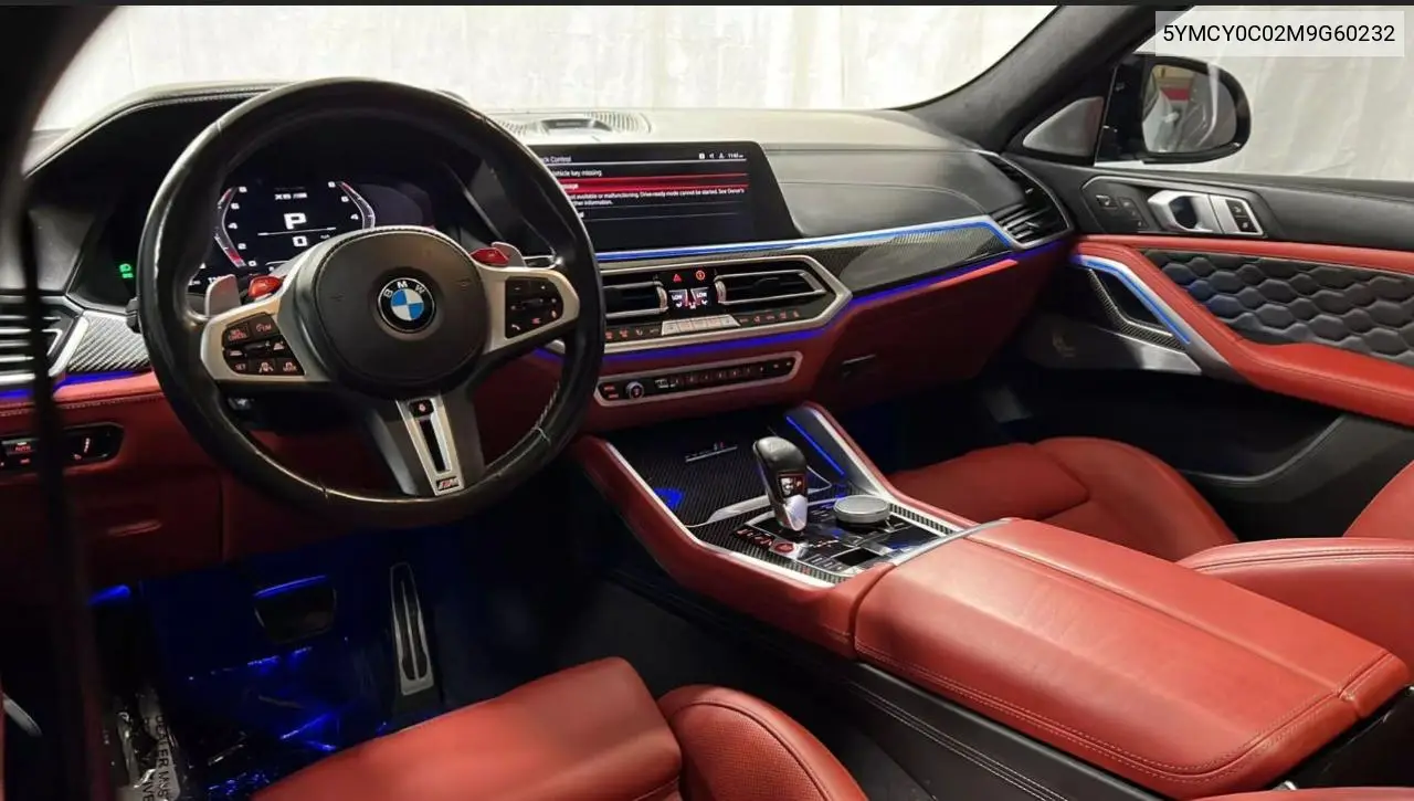 2021 BMW X6 M VIN: 5YMCY0C02M9G60232 Lot: 63500615