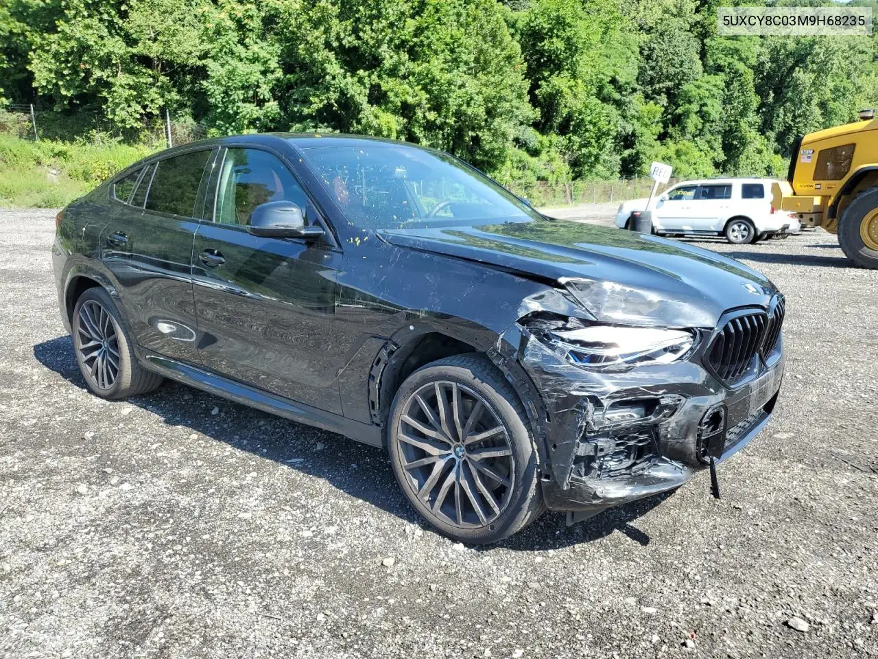 2021 BMW X6 M50I VIN: 5UXCY8C03M9H68235 Lot: 64819405