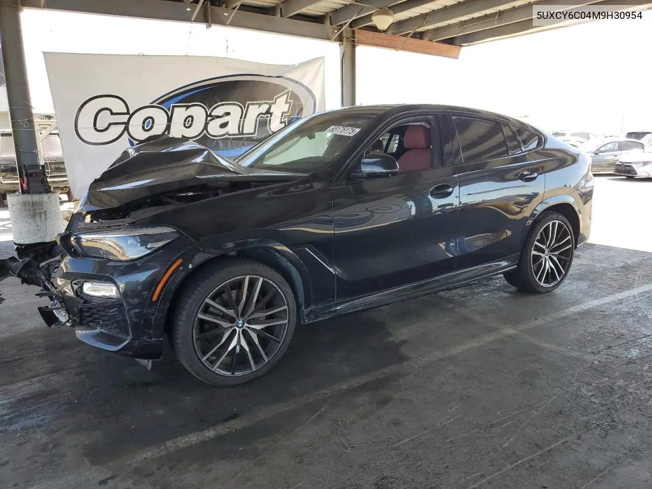 2021 BMW X6 xDrive40I VIN: 5UXCY6C04M9H30954 Lot: 65175175