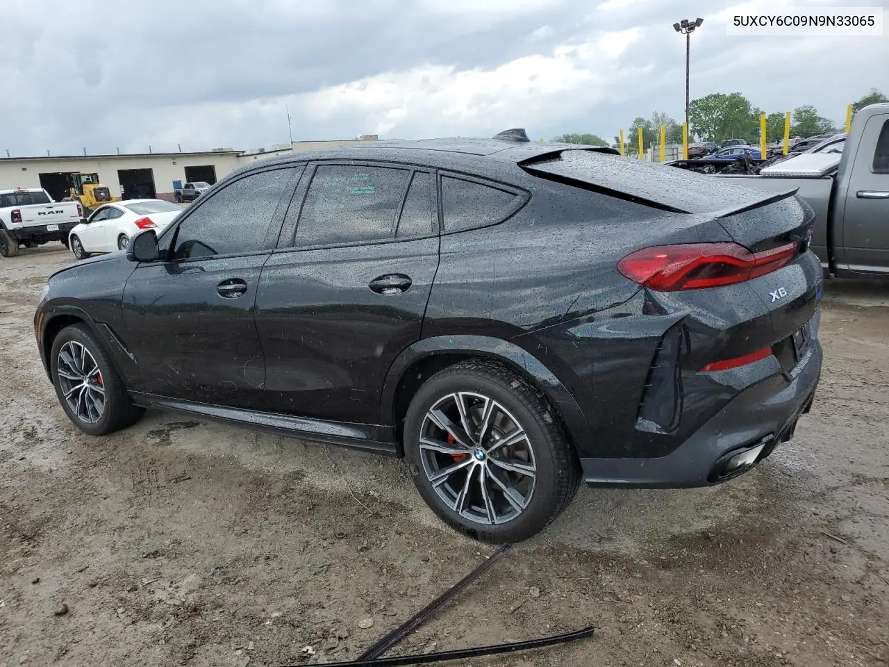 2022 BMW X6 xDrive40I VIN: 5UXCY6C09N9N33065 Lot: 54624865
