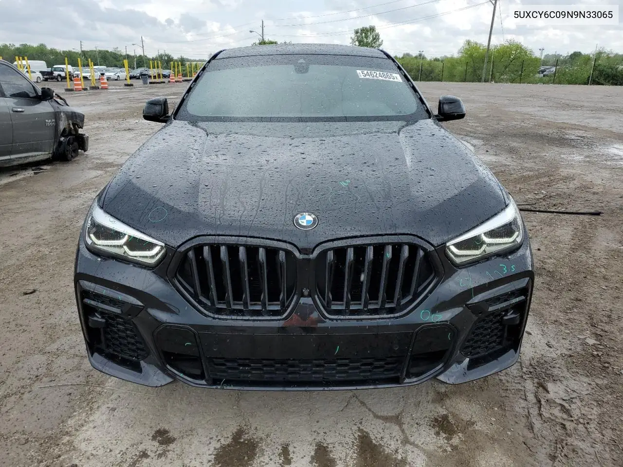 2022 BMW X6 xDrive40I VIN: 5UXCY6C09N9N33065 Lot: 54624865