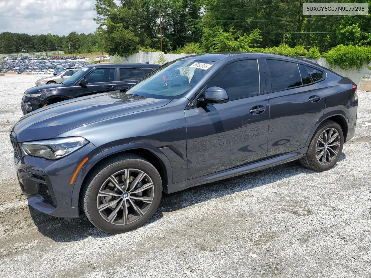 2022 BMW X6 xDrive40I VIN: 5UXCY6C07N9L77298 Lot: 56392885