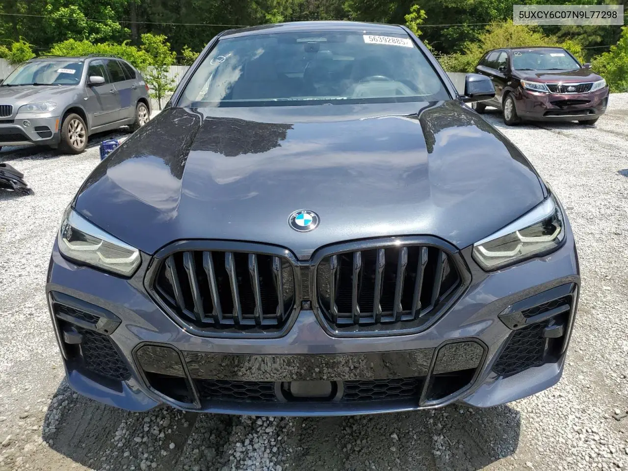 2022 BMW X6 xDrive40I VIN: 5UXCY6C07N9L77298 Lot: 56392885