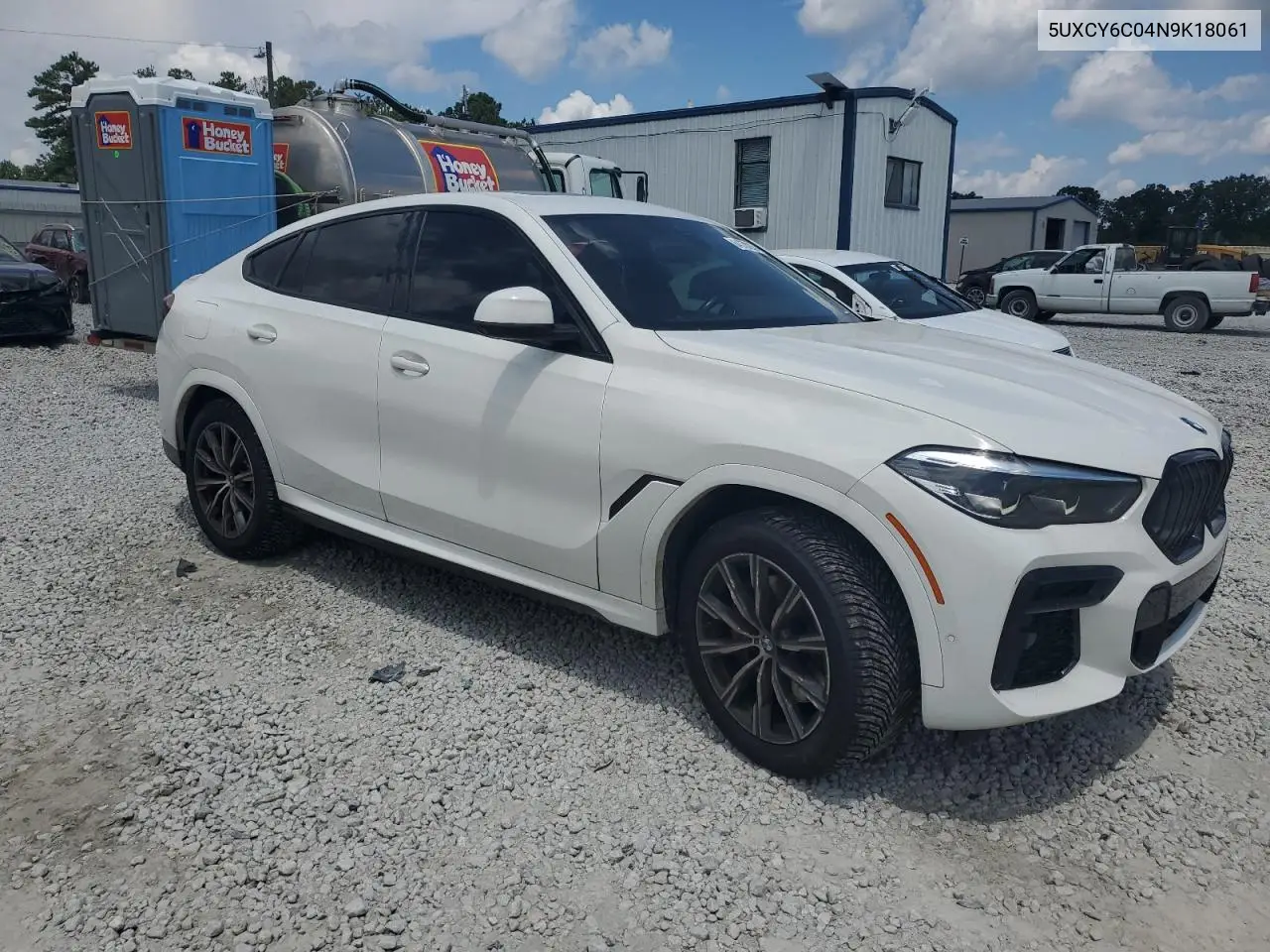 2022 BMW X6 xDrive40I VIN: 5UXCY6C04N9K18061 Lot: 64373235