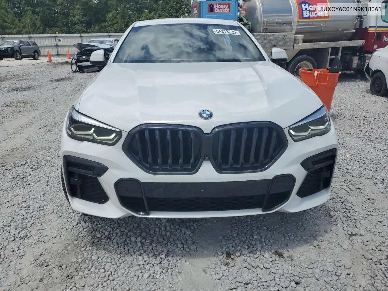 2022 BMW X6 xDrive40I VIN: 5UXCY6C04N9K18061 Lot: 64373235