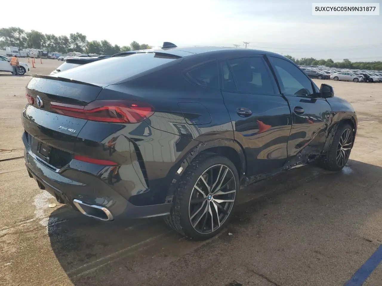 2022 BMW X6 xDrive40I VIN: 5UXCY6C05N9N31877 Lot: 65156175