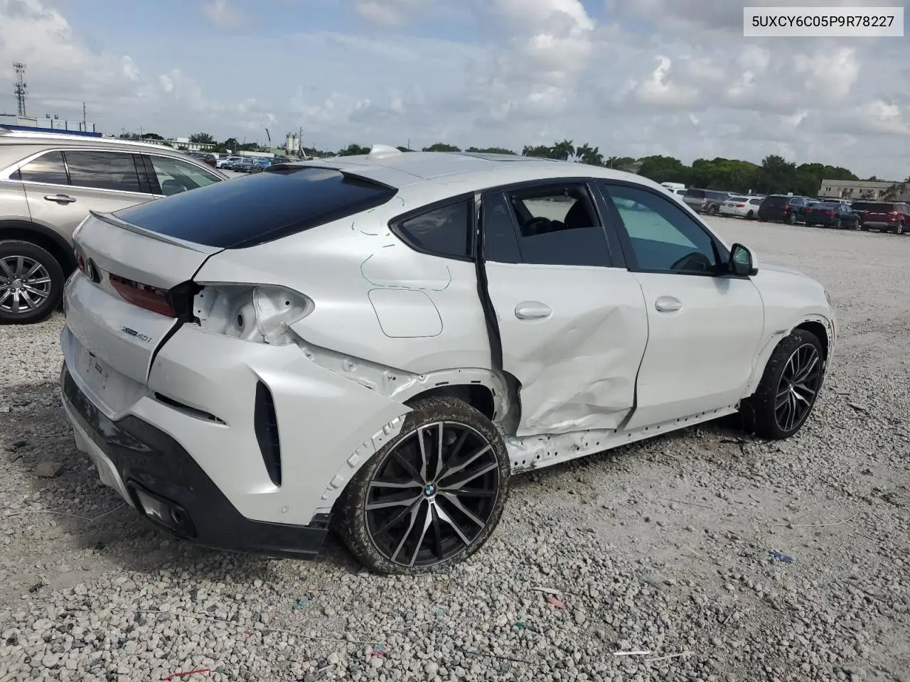 2023 BMW X6 xDrive40I VIN: 5UXCY6C05P9R78227 Lot: 62487585