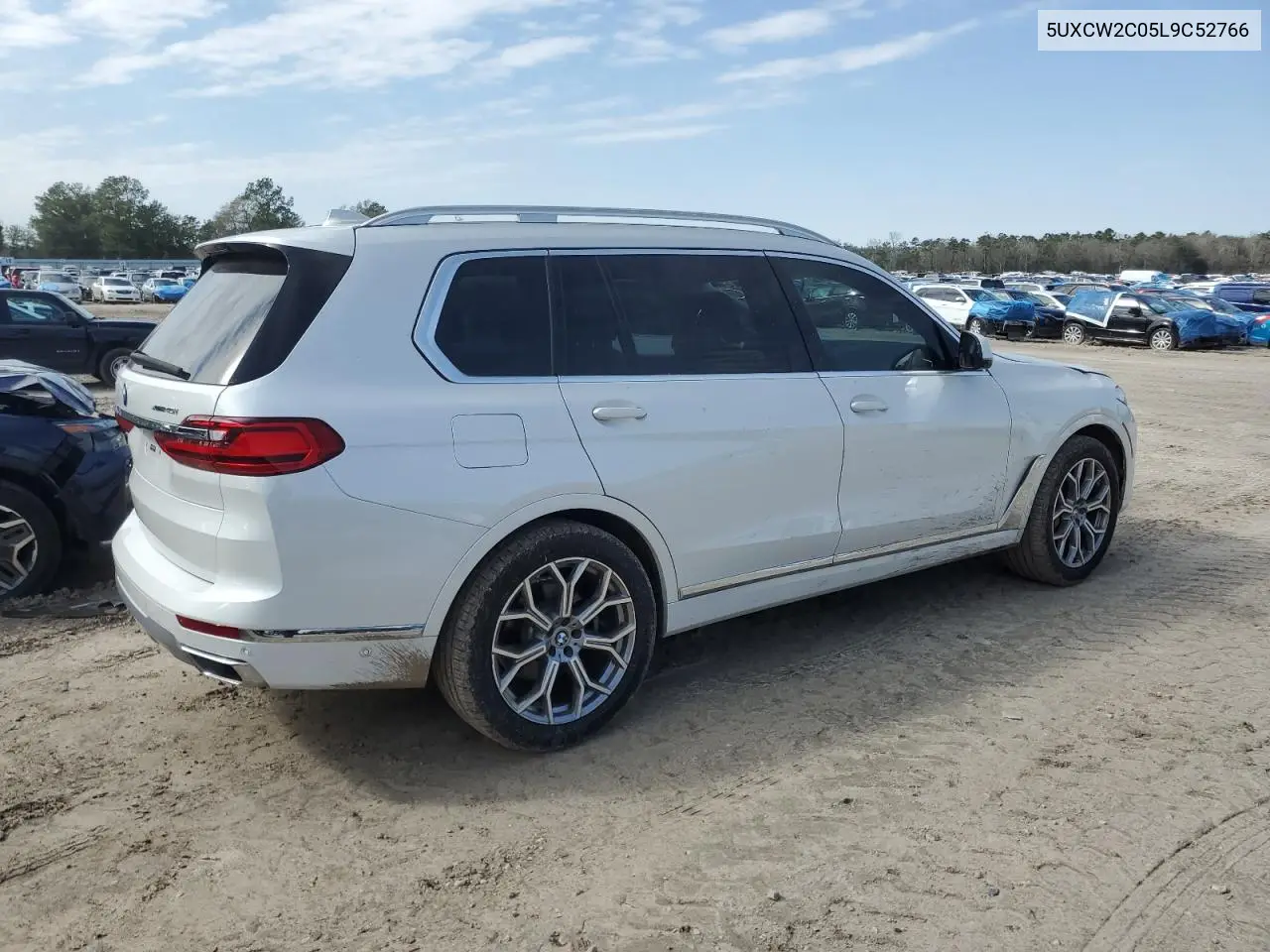 2020 BMW X7 xDrive40I VIN: 5UXCW2C05L9C52766 Lot: 45323395