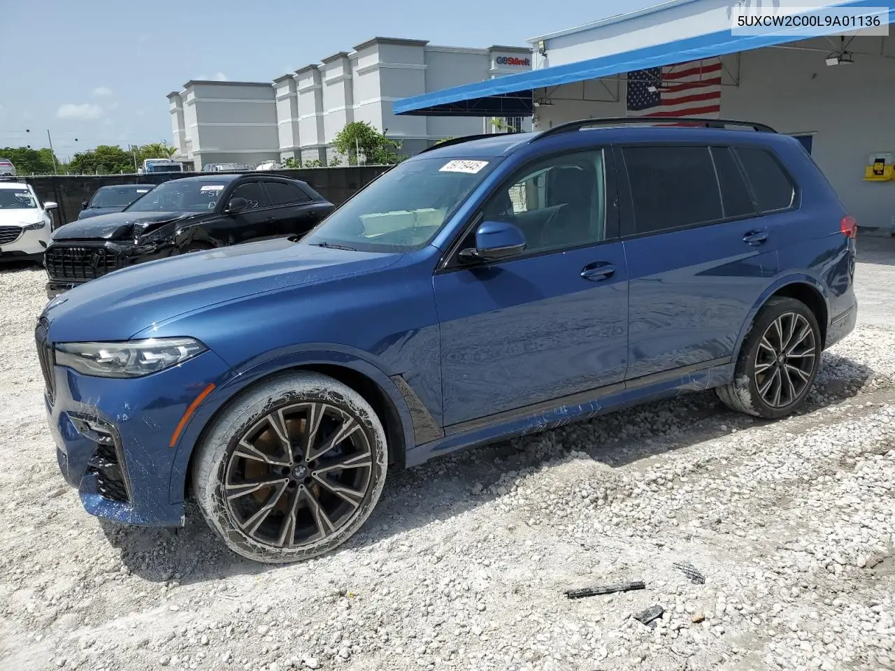 2020 BMW X7 xDrive40I VIN: 5UXCW2C00L9A01136 Lot: 59719445