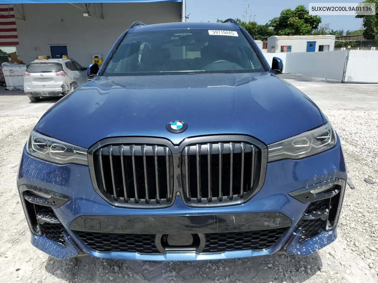 2020 BMW X7 xDrive40I VIN: 5UXCW2C00L9A01136 Lot: 59719445