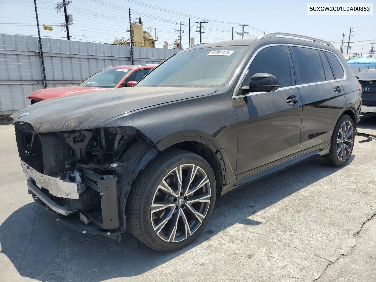 2020 BMW X7 xDrive40I VIN: 5UXCW2C01L9A00853 Lot: 61091135