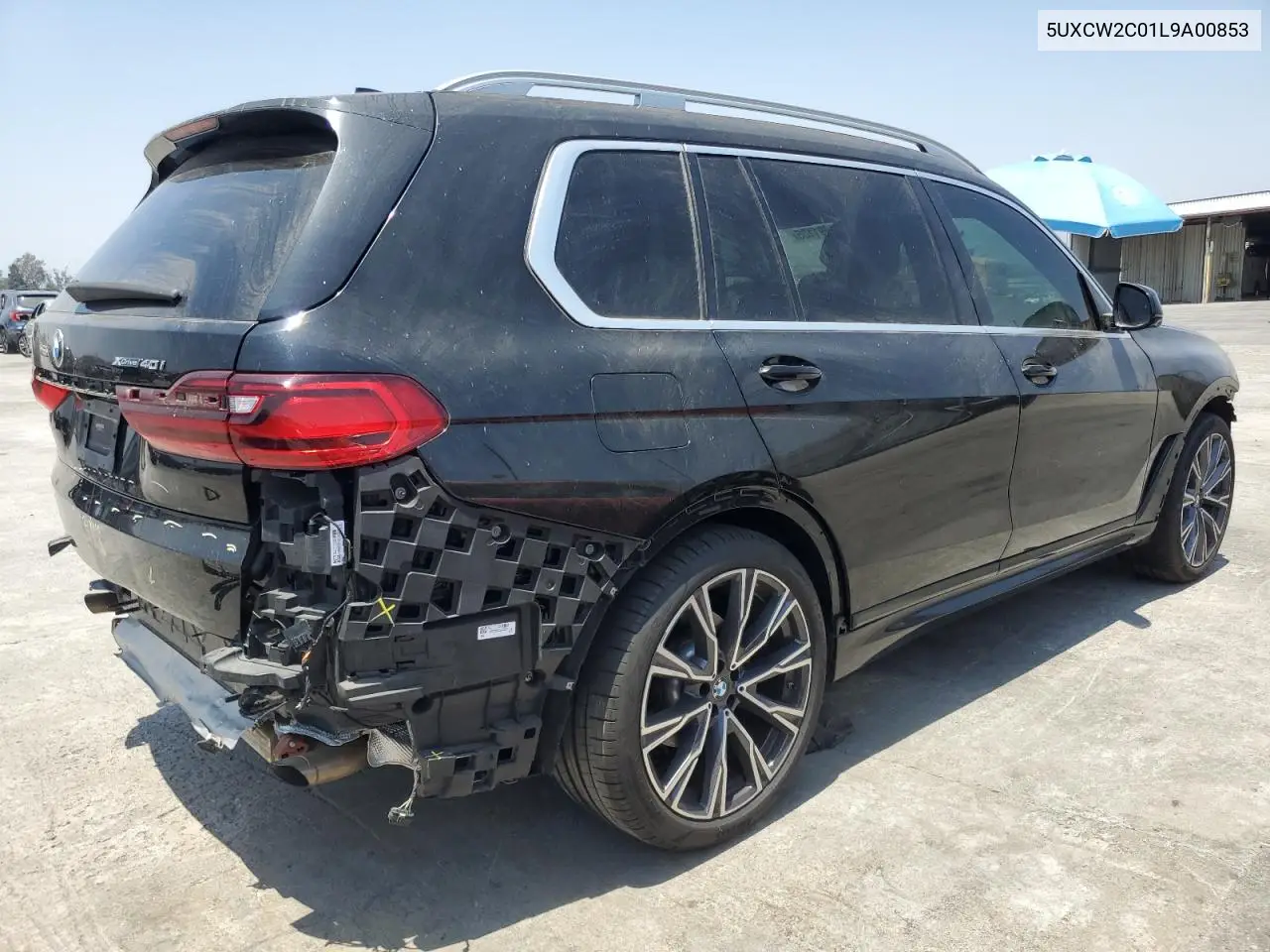 2020 BMW X7 xDrive40I VIN: 5UXCW2C01L9A00853 Lot: 61091135
