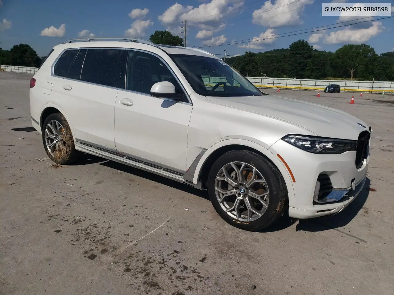 2020 BMW X7 xDrive40I VIN: 5UXCW2C07L9B88598 Lot: 62008025