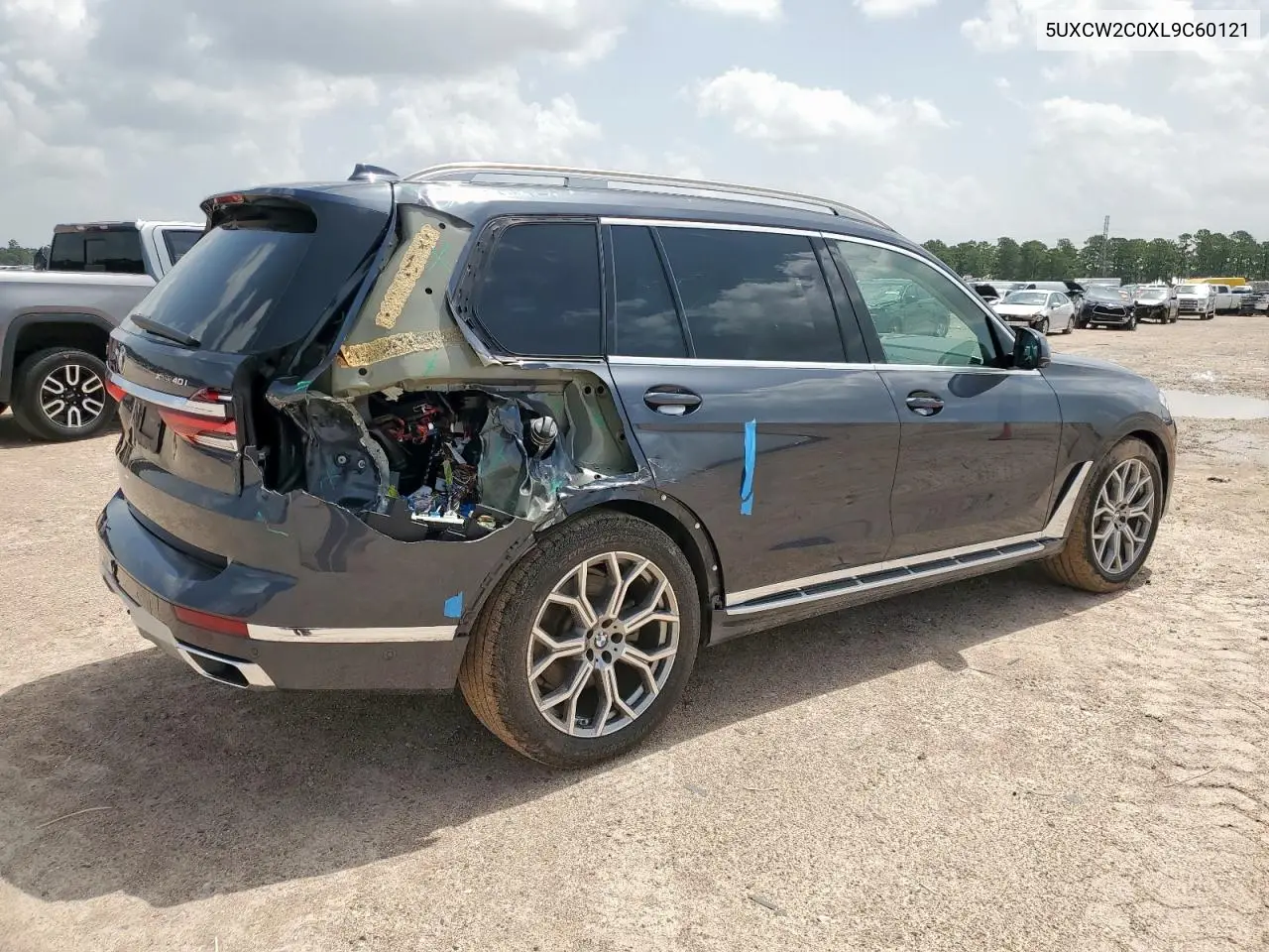 2020 BMW X7 xDrive40I VIN: 5UXCW2C0XL9C60121 Lot: 62057235