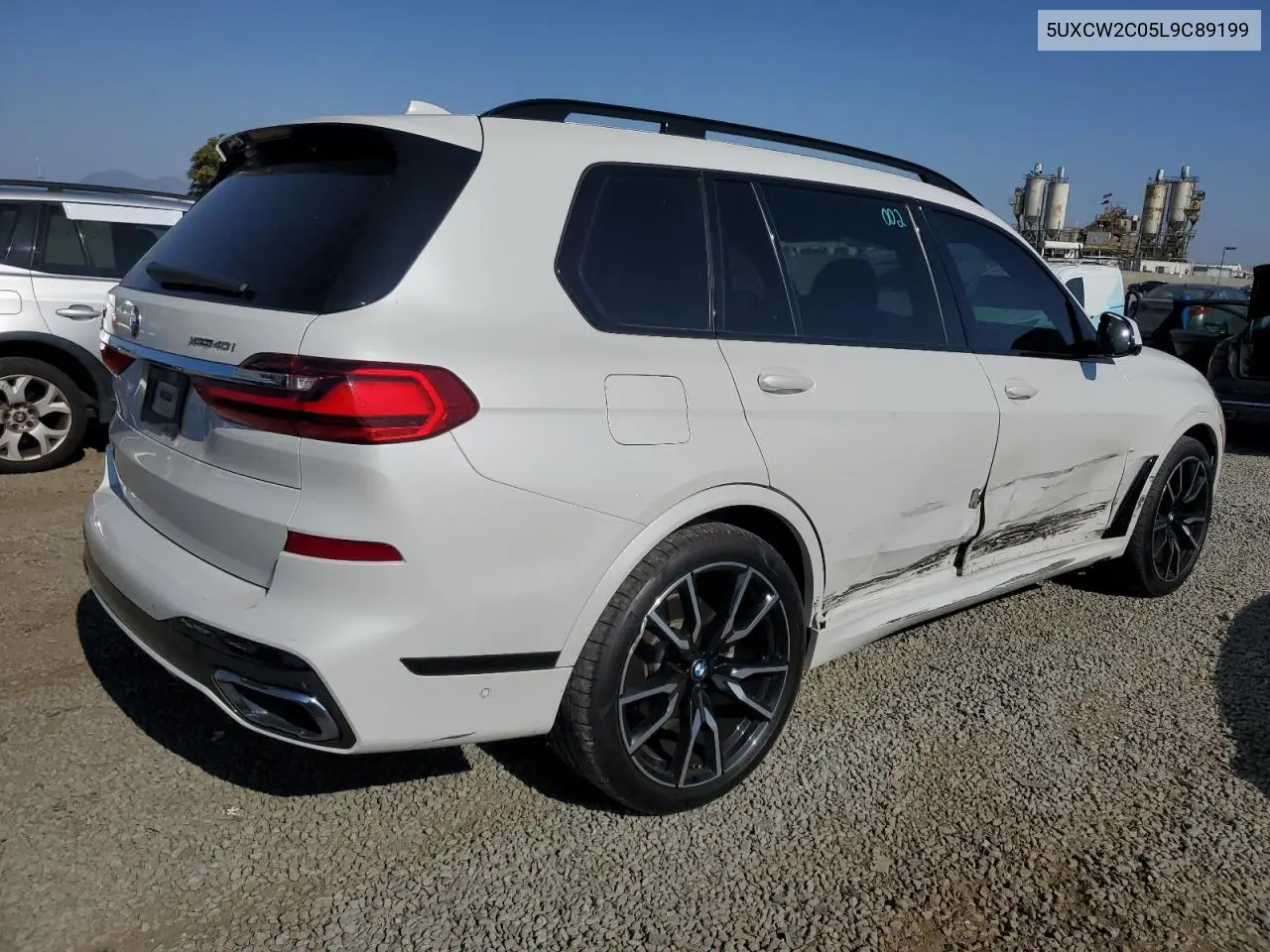 2020 BMW X7 xDrive40I VIN: 5UXCW2C05L9C89199 Lot: 62577455