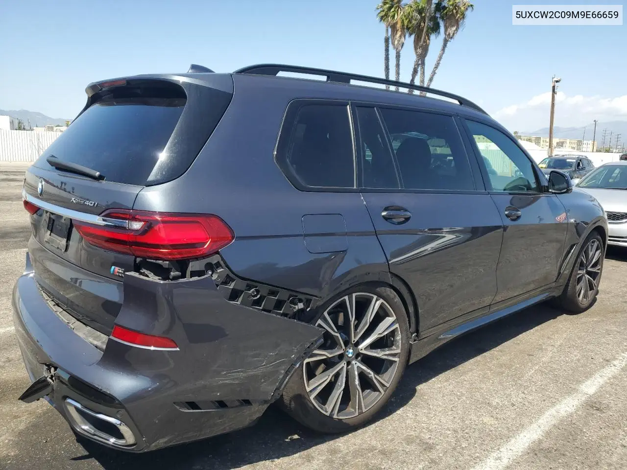 2021 BMW X7 xDrive40I VIN: 5UXCW2C09M9E66659 Lot: 57270345
