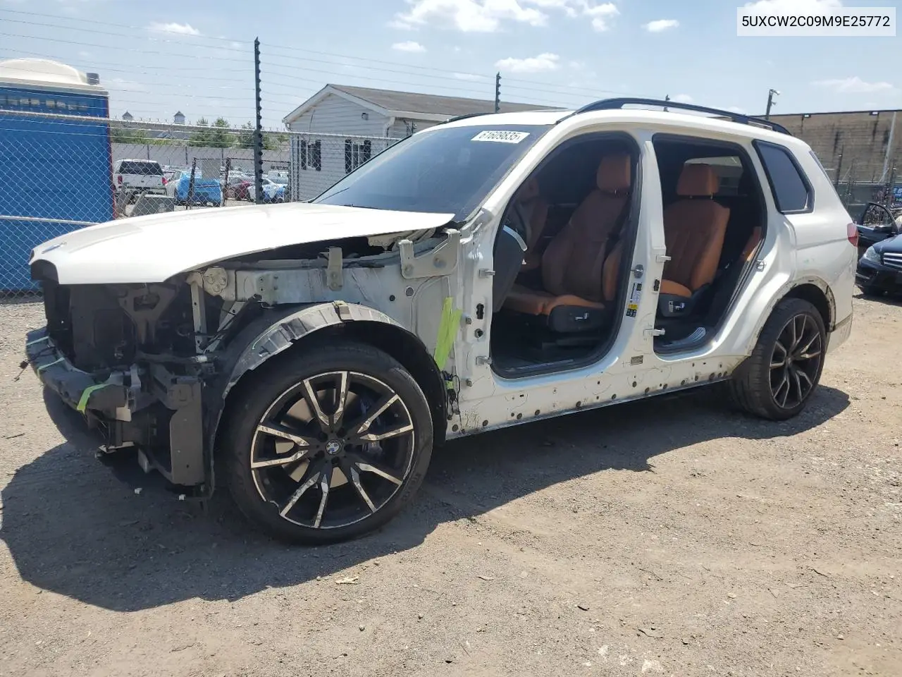 2021 BMW X7 xDrive40I VIN: 5UXCW2C09M9E25772 Lot: 61609835