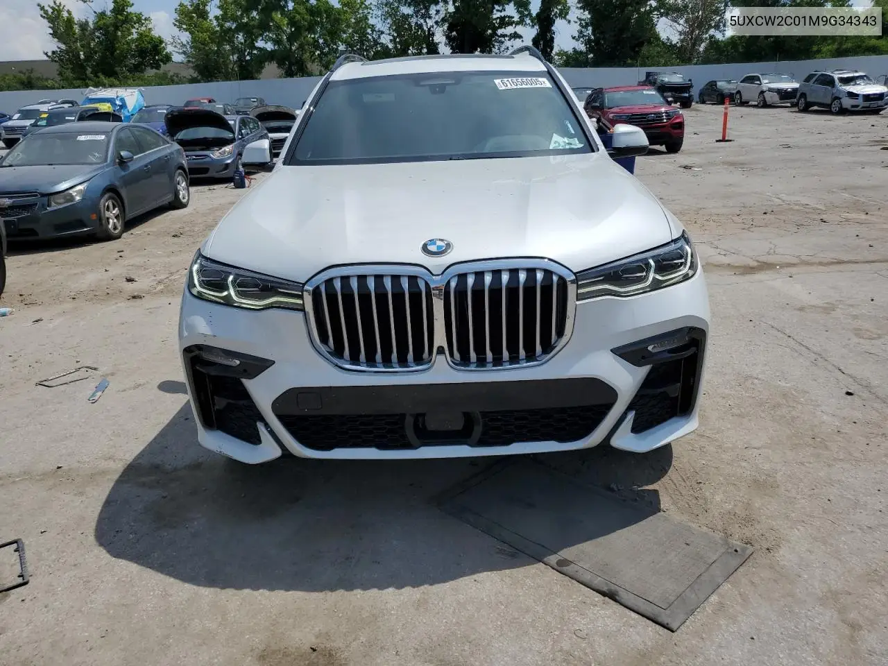 2021 BMW X7 xDrive40I VIN: 5UXCW2C01M9G34343 Lot: 61656005