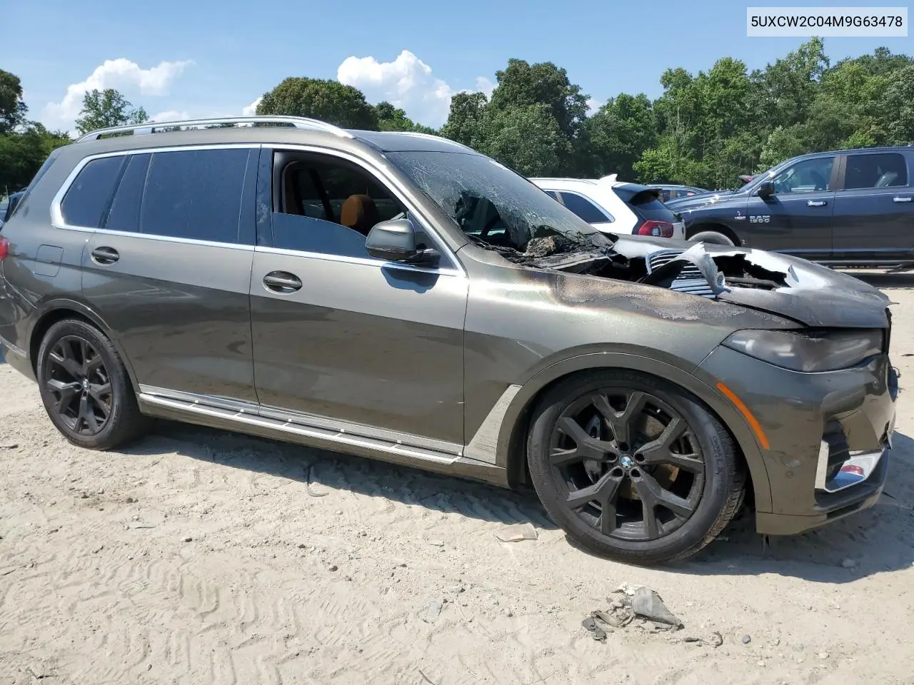 2021 BMW X7 xDrive40I VIN: 5UXCW2C04M9G63478 Lot: 61693014
