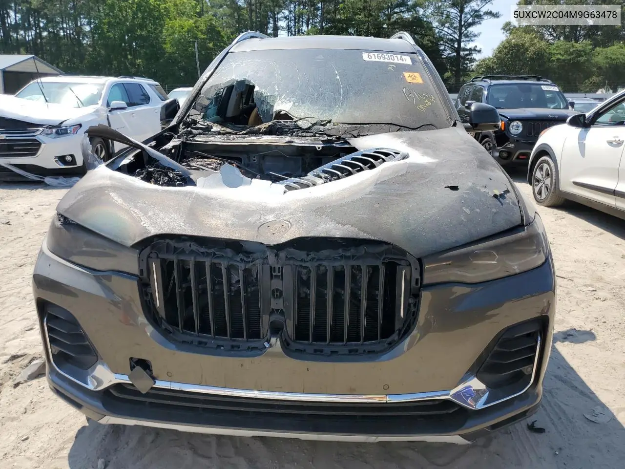 2021 BMW X7 xDrive40I VIN: 5UXCW2C04M9G63478 Lot: 61693014