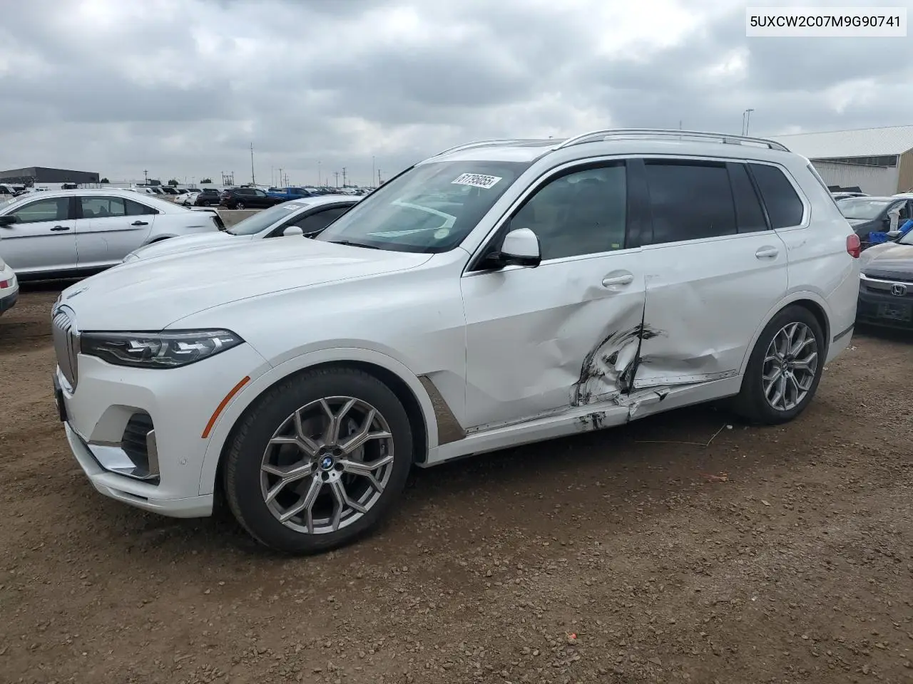 2021 BMW X7 xDrive40I VIN: 5UXCW2C07M9G90741 Lot: 61795055
