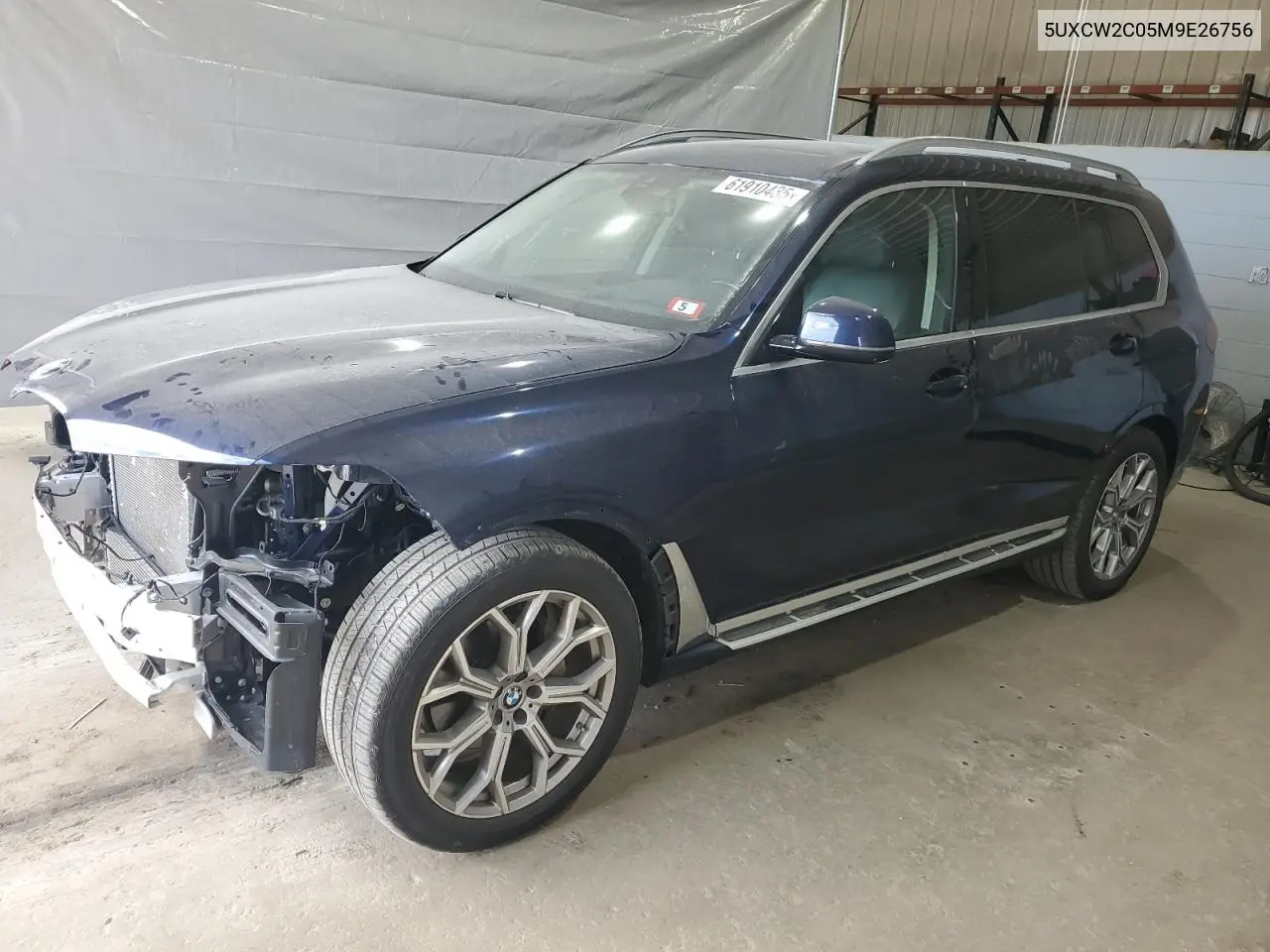 2021 BMW X7 xDrive40I VIN: 5UXCW2C05M9E26756 Lot: 61910435