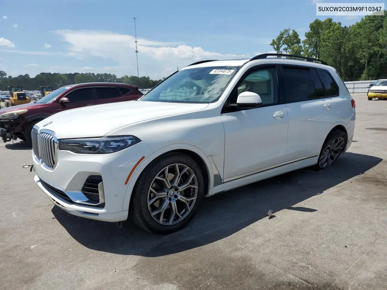 2021 BMW X7 xDrive40I VIN: 5UXCW2C03M9F10347 Lot: 62264675