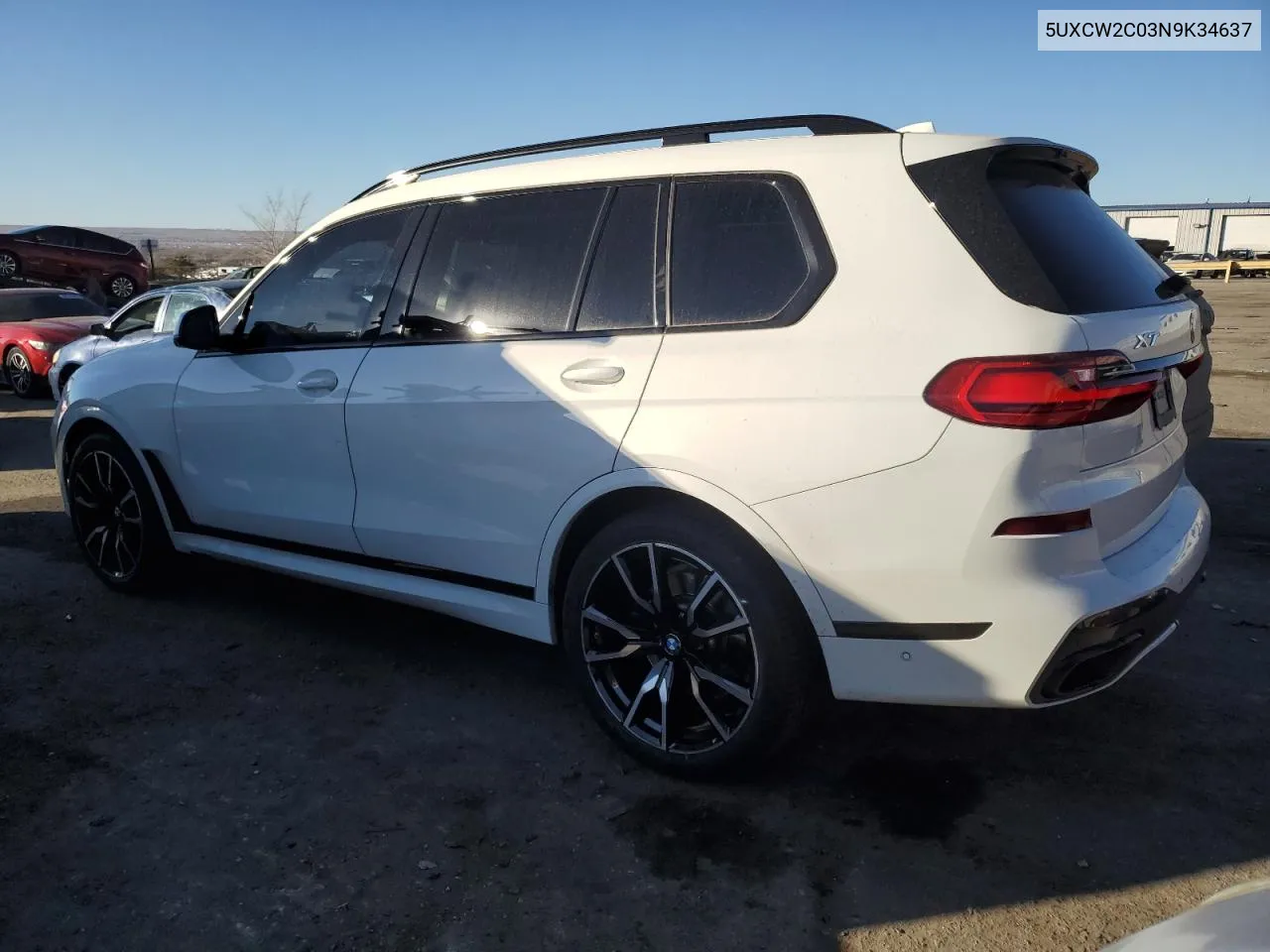 2022 BMW X7 xDrive40I VIN: 5UXCW2C03N9K34637 Lot: 42812305