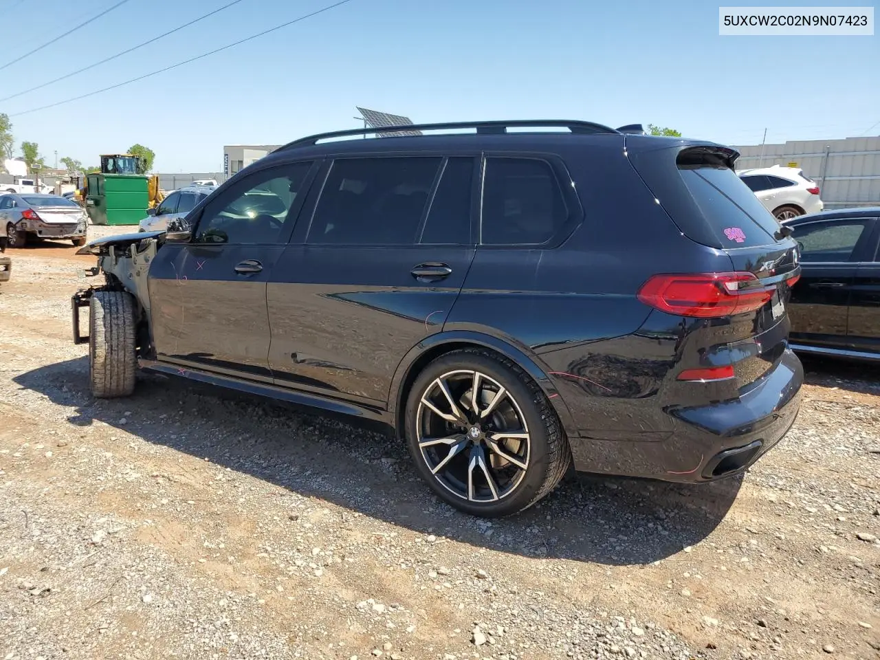 2022 BMW X7 xDrive40I VIN: 5UXCW2C02N9N07423 Lot: 51955365