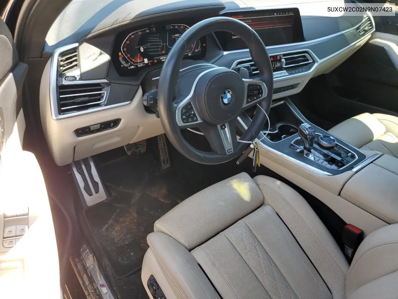 2022 BMW X7 xDrive40I VIN: 5UXCW2C02N9N07423 Lot: 51955365