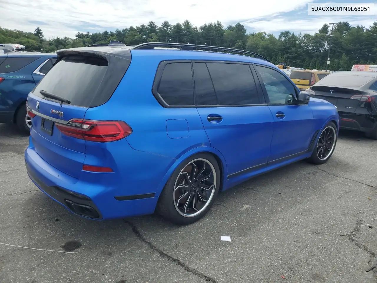 2022 BMW X7 M50I VIN: 5UXCX6C01N9L68051 Lot: 59280595