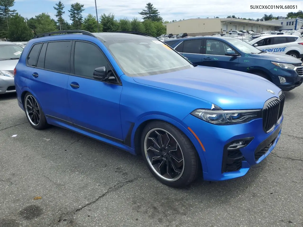 2022 BMW X7 M50I VIN: 5UXCX6C01N9L68051 Lot: 59280595