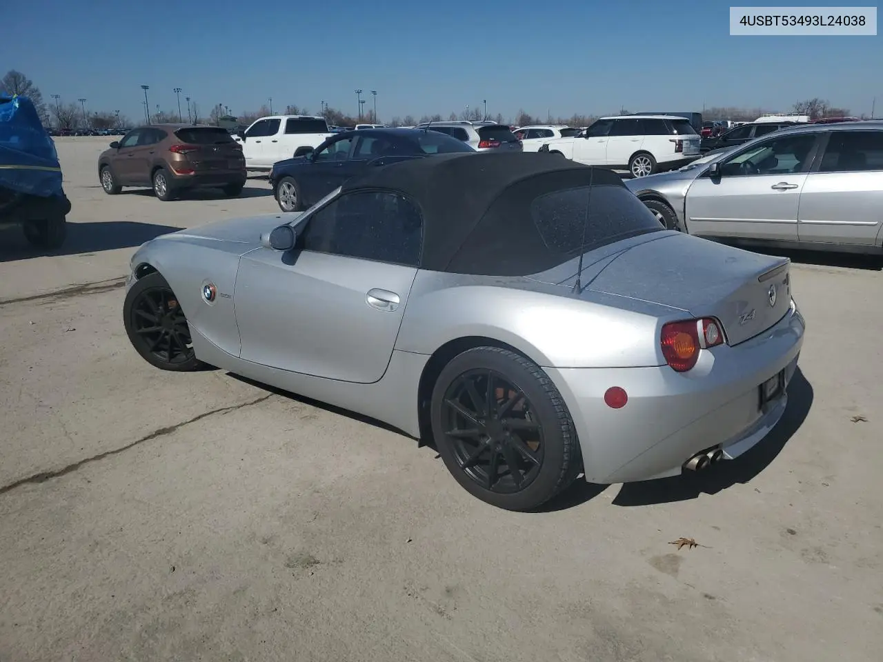 2003 BMW Z4 3.0 VIN: 4USBT53493LT24038 Lot: 45665895