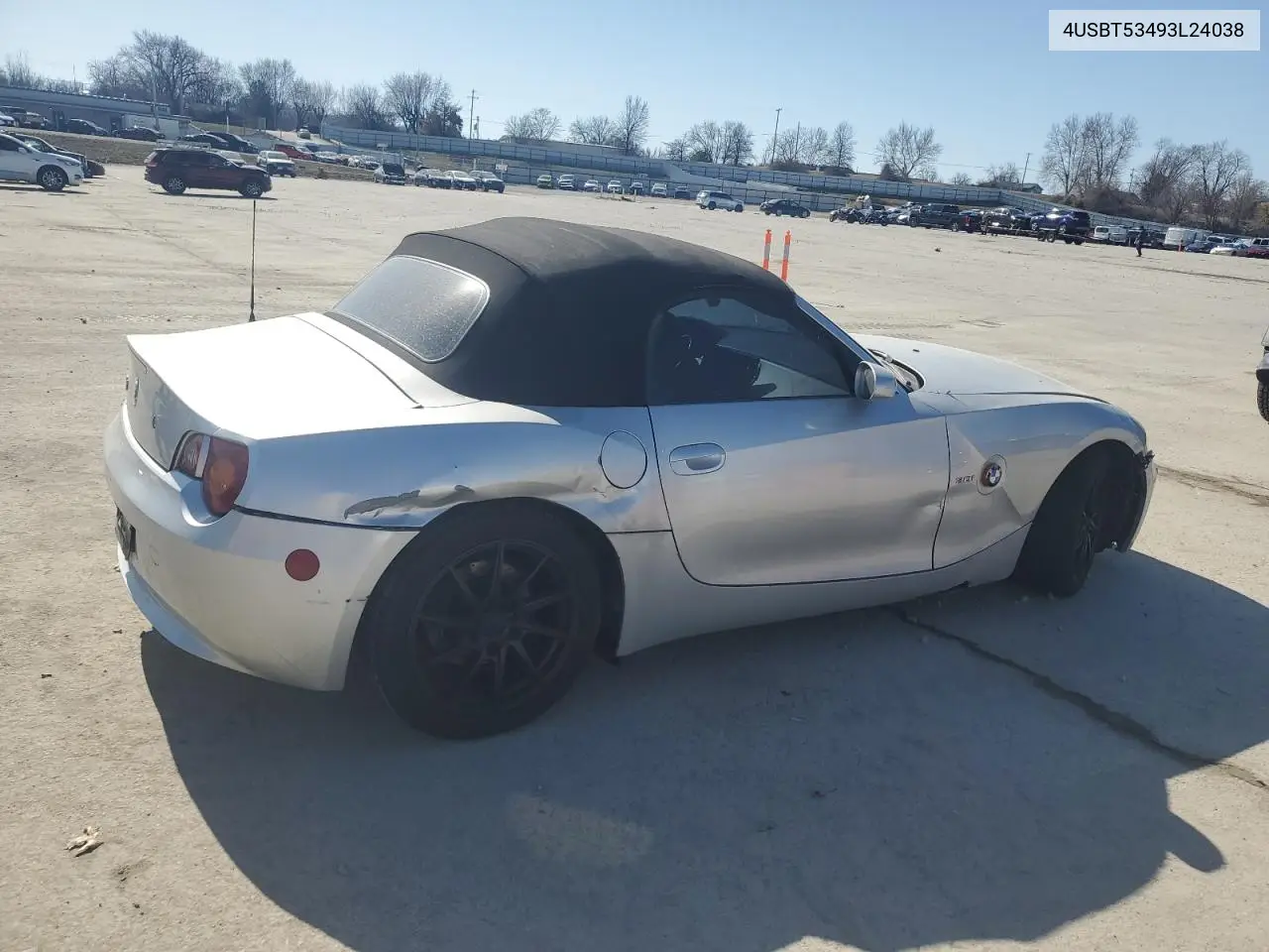 2003 BMW Z4 3.0 VIN: 4USBT53493LT24038 Lot: 45665895
