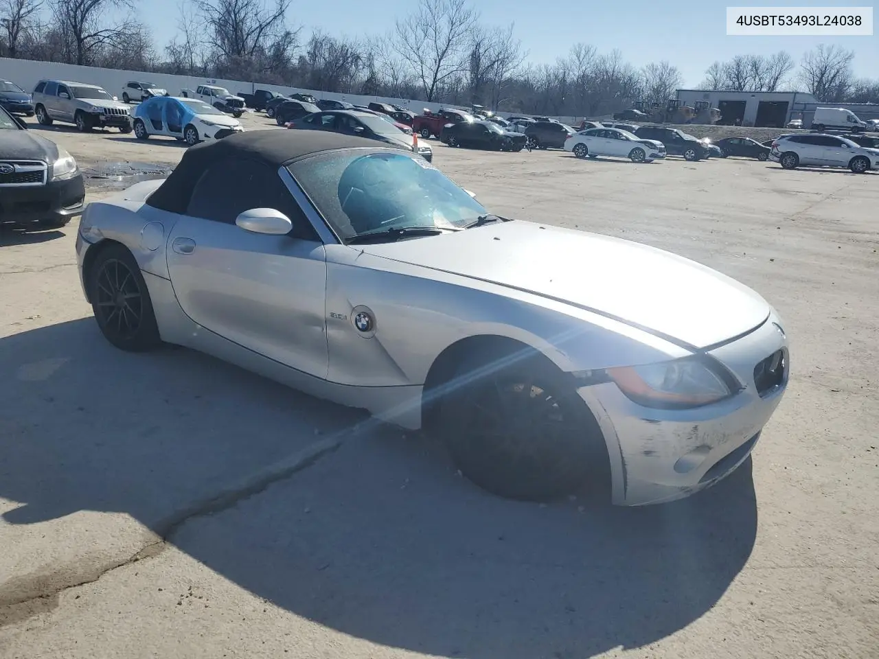 2003 BMW Z4 3.0 VIN: 4USBT53493LT24038 Lot: 45665895