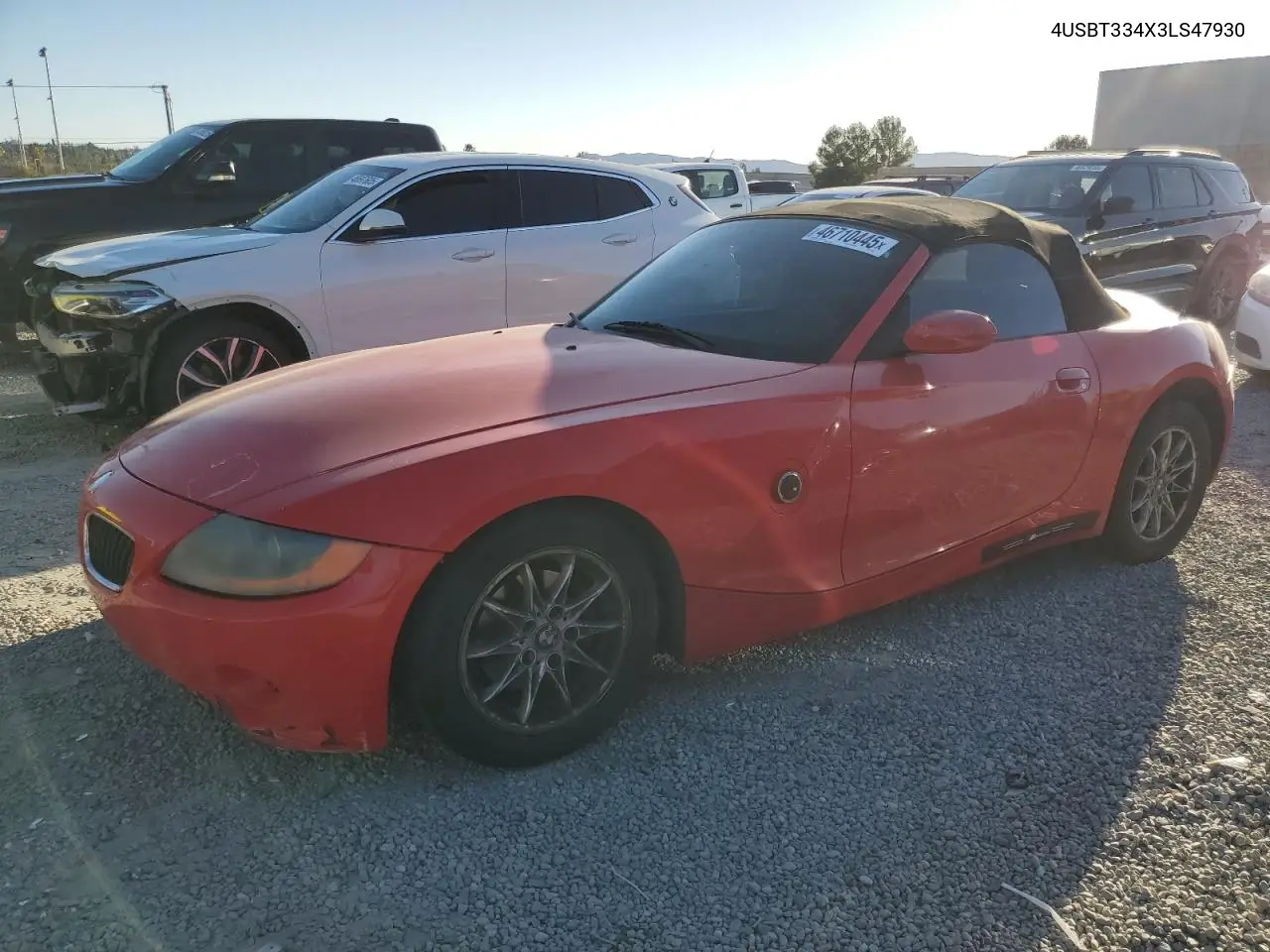 2003 BMW Z4 2.5 VIN: 4USBT334X3LS47930 Lot: 46710445