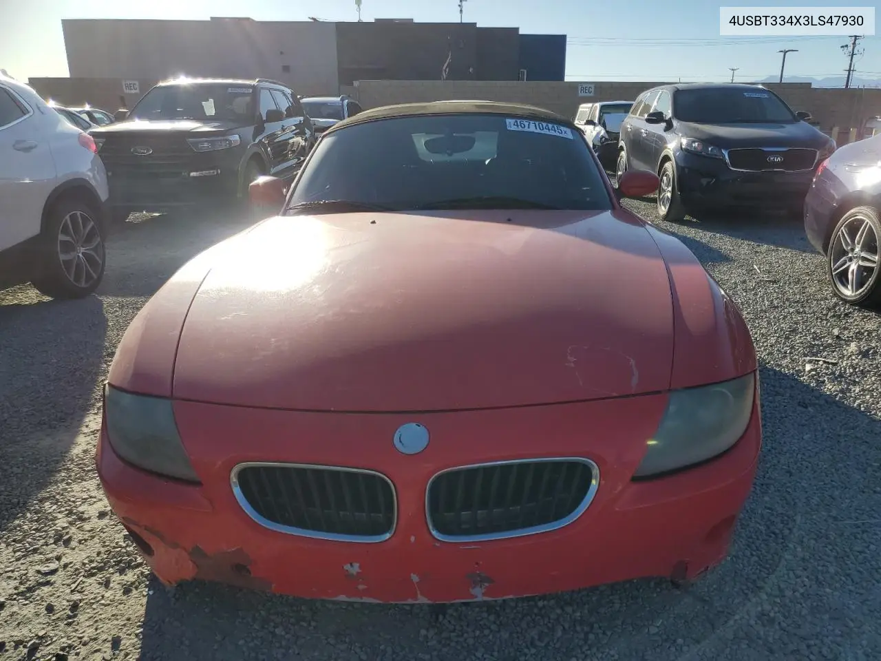 2003 BMW Z4 2.5 VIN: 4USBT334X3LS47930 Lot: 46710445