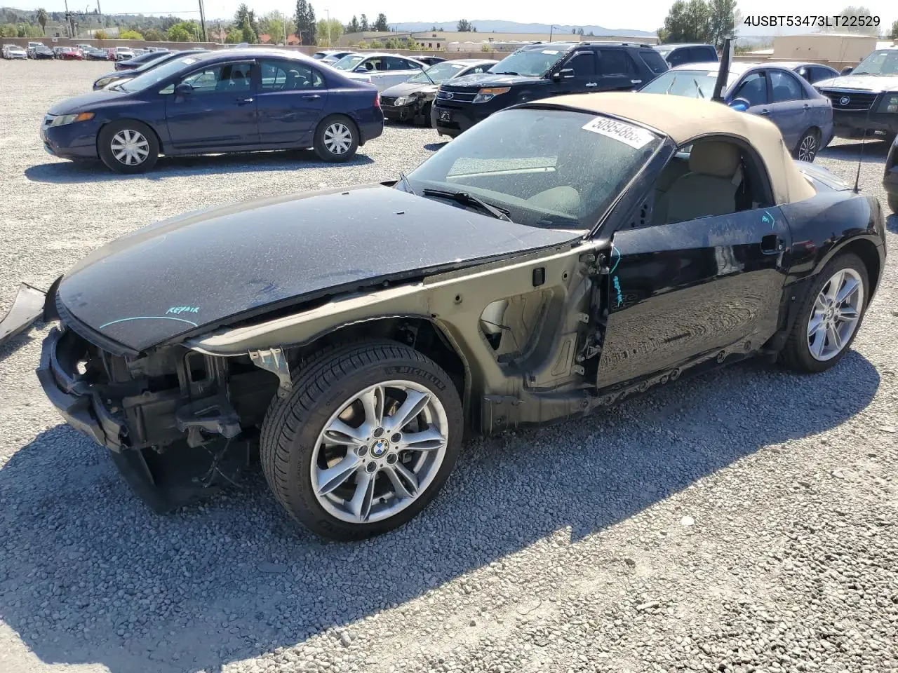 2003 BMW Z4 3.0 VIN: 4USBT53473LT22529 Lot: 50954865